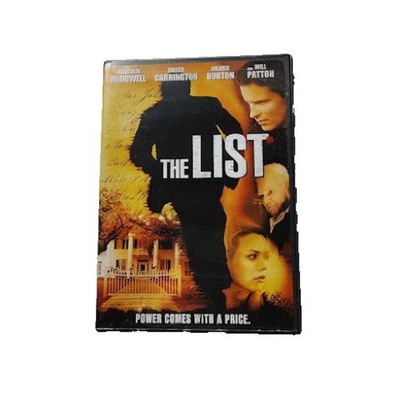 Other - The List DVD Movie 2008 Thriller Romance PG Malcom McDowell Hilarie Burton